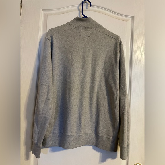 Lands‎ End Men’s Bedford Quarter Zip Ribbed Pullover Sweater M 100% Cotton Basic - Picture 2 of 7